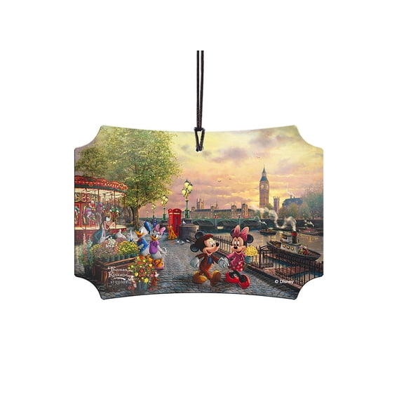 Disney (Mickey and Minnie Mouse in London) Hanging Metal Print