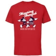 thumbnail image 1 of Disney Mickey and Minnie Mousing Around Retro Vintage - Short Sleeve Cotton T-Shirt for Adults - Customized-Red, 1 of 5