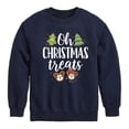 thumbnail image 1 of Disney - Mickey and Minnie Oh Christmas Treats - Toddler & Youth Crewneck Fleece Sweatshirt, 1 of 5