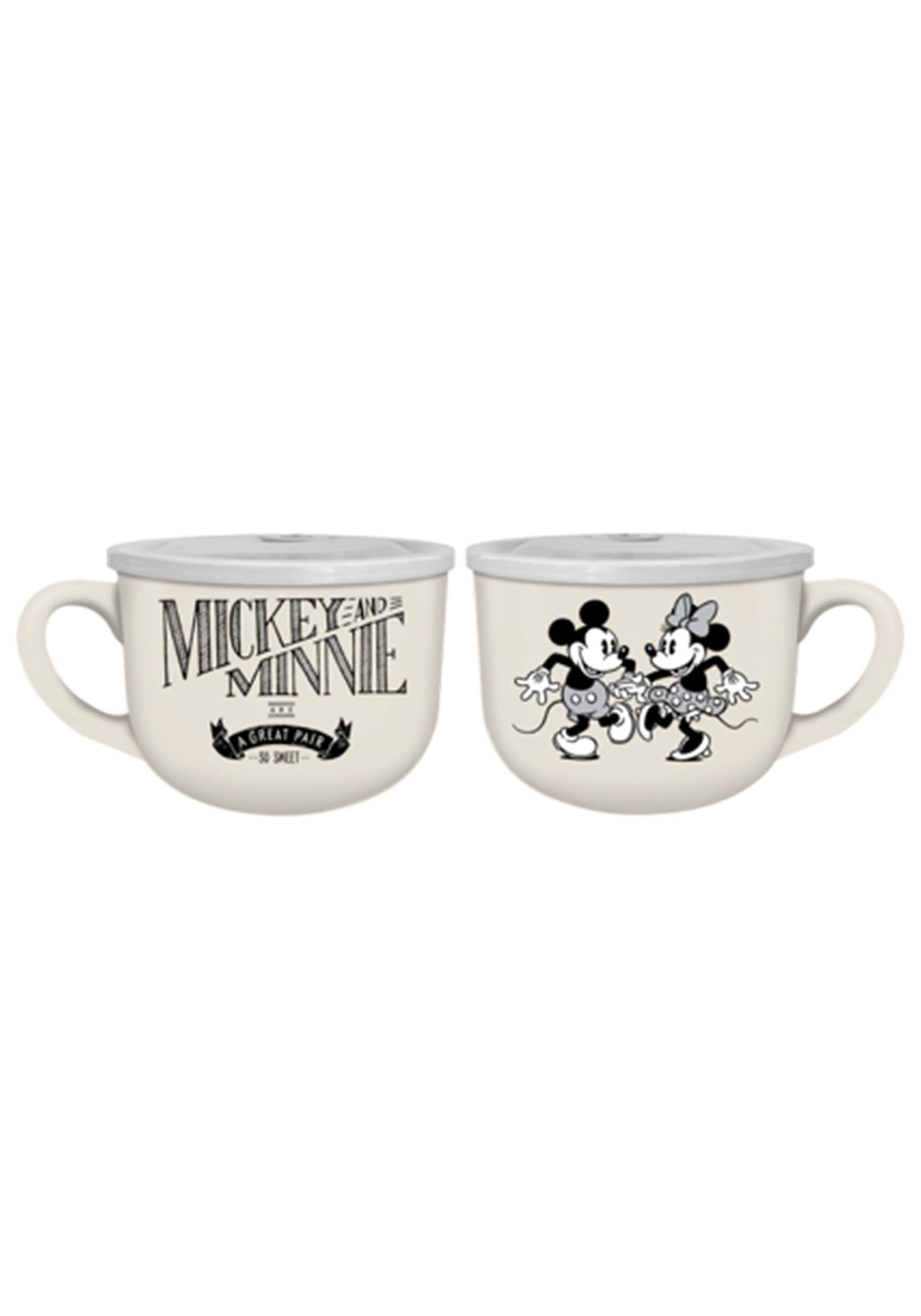 Lot 2 Disney Mickey Minnie Mouse Mugs Cups 4 Mint 14oz B