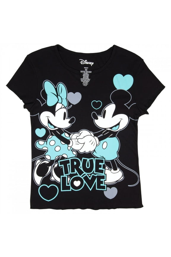 Mickey and Minnie Women's True Love Graphic Tee, Sizes S-XXL