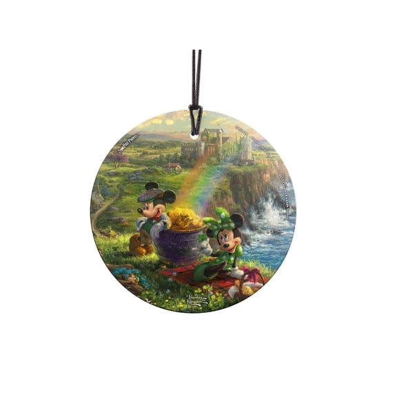 Disney (Mickey and Minnie in Ireland) StarFire Prints Hanging Glass Print SPCIR849