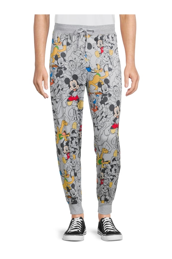 Mickey and friends Men's all over print poly pant