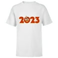 thumbnail image 1 of Disney Mickey and the Gang 2023 100th Anniversary New Year - Short Sleeve T-Shirt for Kids - Customized-White, 1 of 5