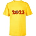 thumbnail image 1 of Disney Mickey and the Gang 2023 100th Anniversary New Year - Short Sleeve T-Shirt for Kids - Customized-Yellow, 1 of 5