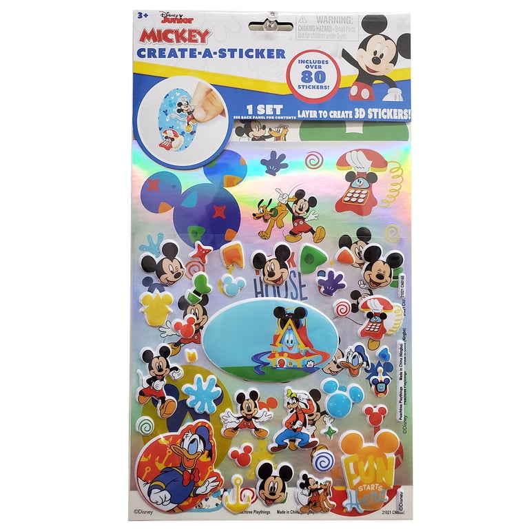 Mickey゜o゜２セット Disney Mickey over 80stickers set X 2 - Walmart.com