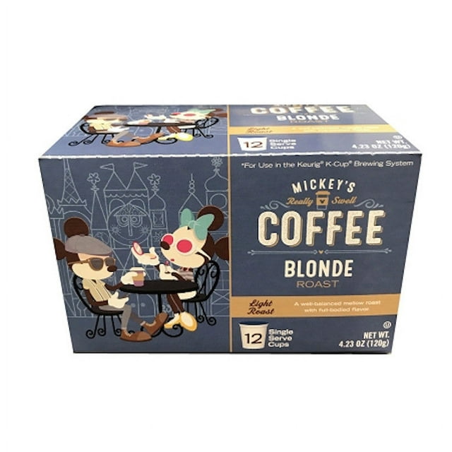 Disney Mickey's Coffee Blonde Roast Light Roast 12 Keurig K-Cup New Sealed
