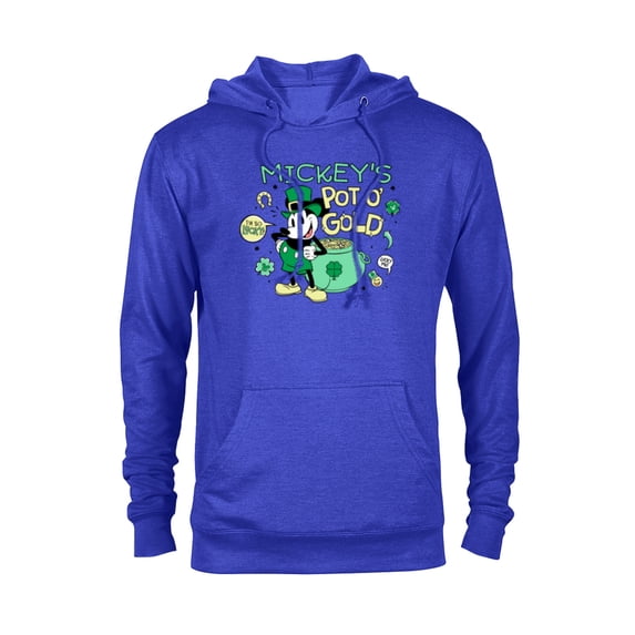 Disney Mickey’s Pot o’ Gold St Patrick’s Day Retro - Pullover Hoodie for Adults - Customized-Royal
