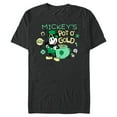 thumbnail image 1 of Disney Mickey’s Pot o’ Gold St Patrick’s Day Retro - Short Sleeve Blended T-Shirt for Adults - Customized-Dark Heather, 1 of 5