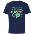 thumbnail image 1 of Disney Mickey’s Pot o’ Gold St Patrick’s Day Retro - Short Sleeve Cotton T-Shirt for Adults - Customized-Navy, 1 of 5