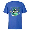 thumbnail image 1 of Disney Mickey’s Pot o’ Gold St Patrick’s Day Retro - Short Sleeve T-Shirt for Kids - Customized-Royal, 1 of 5