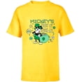 thumbnail image 1 of Disney Mickey’s Pot o’ Gold St Patrick’s Day Retro - Short Sleeve T-Shirt for Kids - Customized-Yellow, 1 of 5