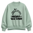 thumbnail image 1 of Disney - Mickey's Taco Stand Women's Oversized Fleece Crew Sweatshirt, 1 of 3