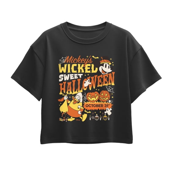 Disney - Mickey's Wicked Sweet Halloween - Youth Girls Boxy T-Shirt