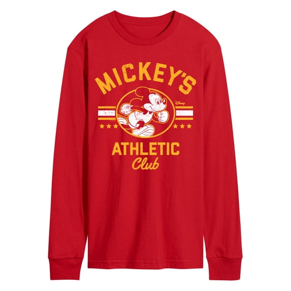 Disney - Mickeys Athletic Club - Men's Long Sleeve Graphic T-Shirt