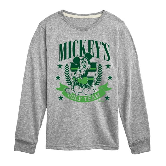 Disney - Mickeys Golf Team - Toddler & Youth Long Sleeve Graphic T-Shirt