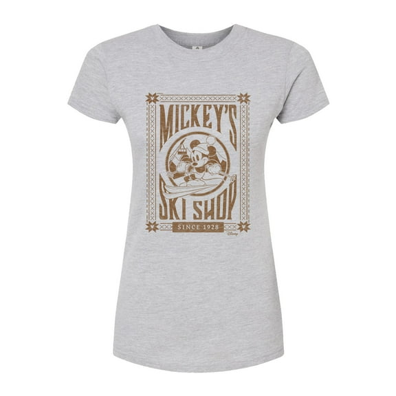 Disney - Mickey's Ski Shop - Juniors Fitted Graphic T-Shirt