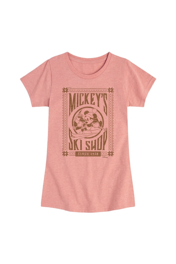 - Mickeys Ski Shop Light Shirts Only - Toddler & Youth Girls Short Sleeve Graphic T-Shirt