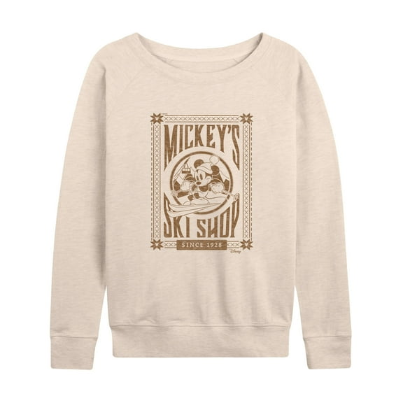 Disney - Mickeys Ski Shop Light Shirts Only - Women's Lightweight French Terry Long Sleeve Shirt