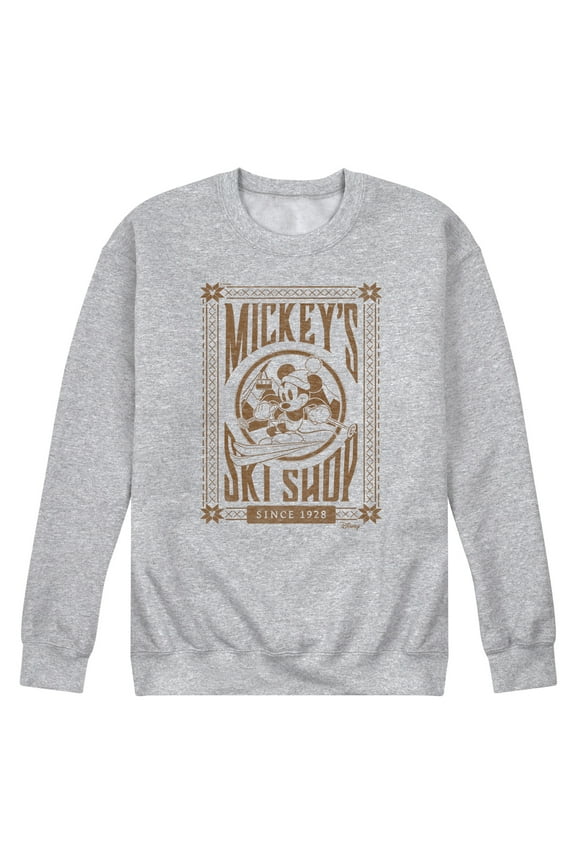 - Mickey's Ski Shop - Men's Crew Fleece Sweatshirt