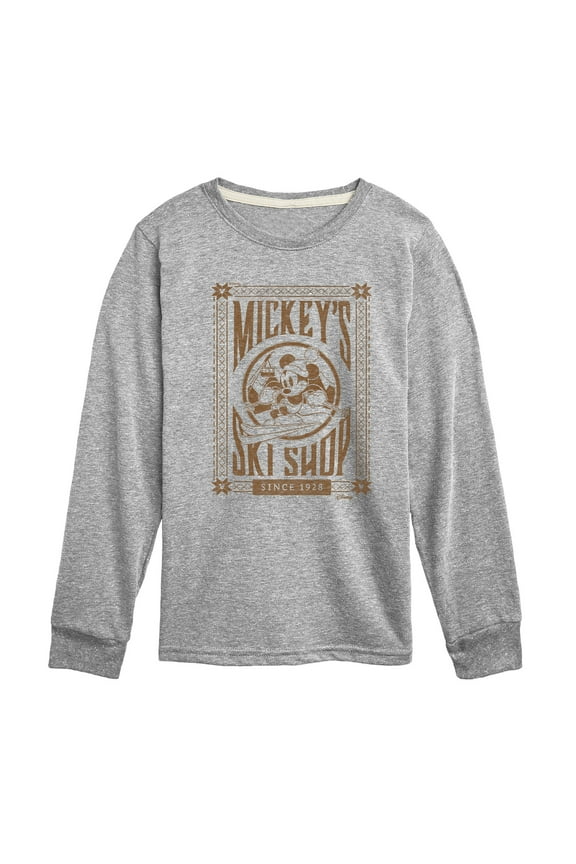 - Mickeys Ski Shop - Toddler & Youth Long Sleeve Graphic T-Shirt