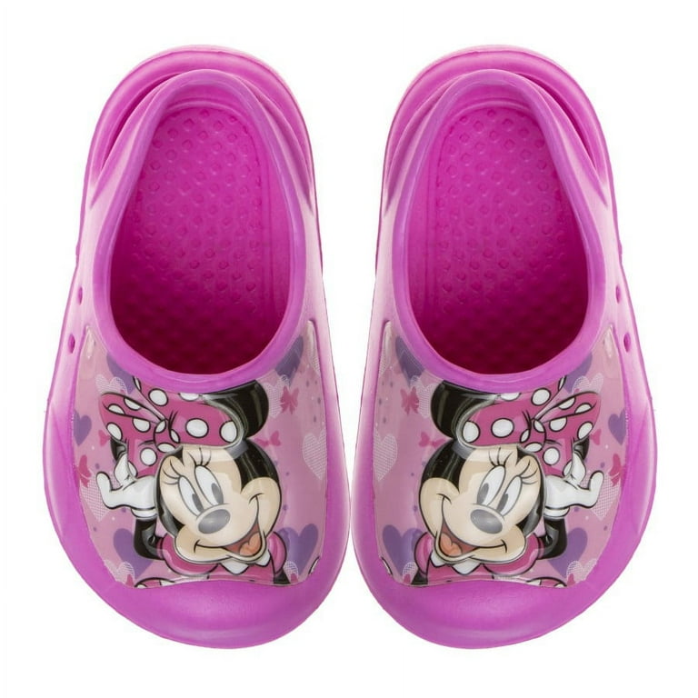 Disney Minie Mouse Girls Clogs closed toe with back strap sandals Pink 9 10 Walmart