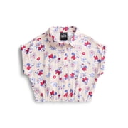 Disney Minnie Mouse Girls Printed Button Up Shirt, Sizes 4-16