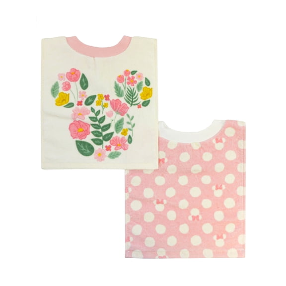Disney Minnie 2 Pack Pullover Towel Bib Set