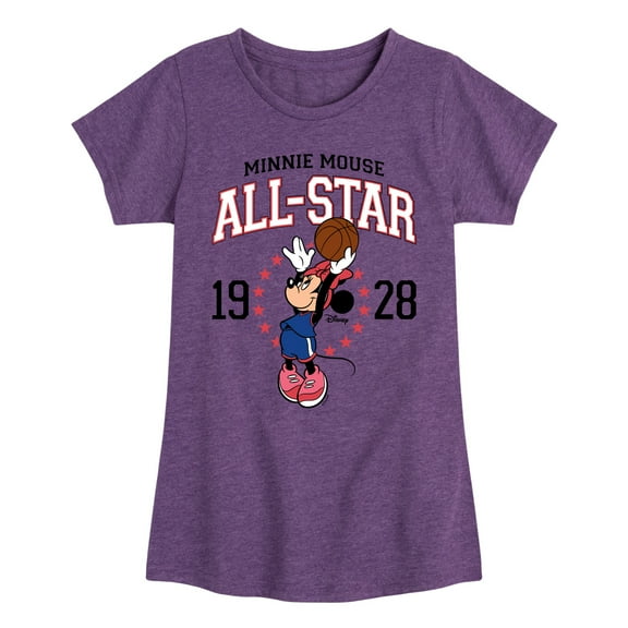 Disney - Minnie All-Star 1928 - Toddler And Youth Girls Short Sleeve Graphic T-Shirt