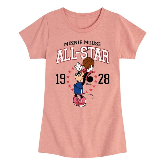 Disney - Minnie All-Star 1928 - Toddler And Youth Girls Short Sleeve Graphic T-Shirt