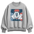 thumbnail image 1 of Disney - Minnie American Flag - Women's Oversized Fleece Crew Sweatshirt, 1 of 3