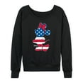 thumbnail image 1 of Disney - Minnie Americana - Women's Lightweight French Terry Long Sleeve Shirt, 1 of 5