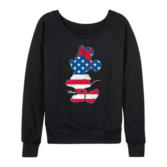 Disney - Minnie Americana - Women's Lightweight French Terry Long Sleeve Shirt