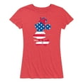 thumbnail image 1 of Disney - Minnie Americana - Women's Short Sleeve Graphic T-Shirt, 1 of 5