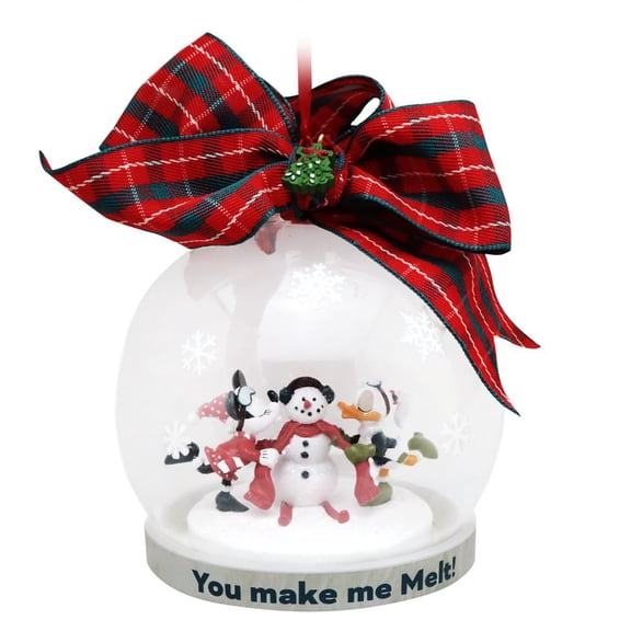 Disney Minnie And Daisy Snowman You Make Me Melt Ornament