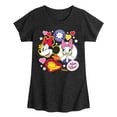 thumbnail image 1 of Disney - Minnie And Daisy Sticker Look - Youth Girls Short Sleeve Graphic T-Shirt, 1 of 5