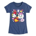thumbnail image 1 of Disney - Minnie And Daisy Sticker Look - Youth Girls Short Sleeve Graphic T-Shirt, 1 of 5