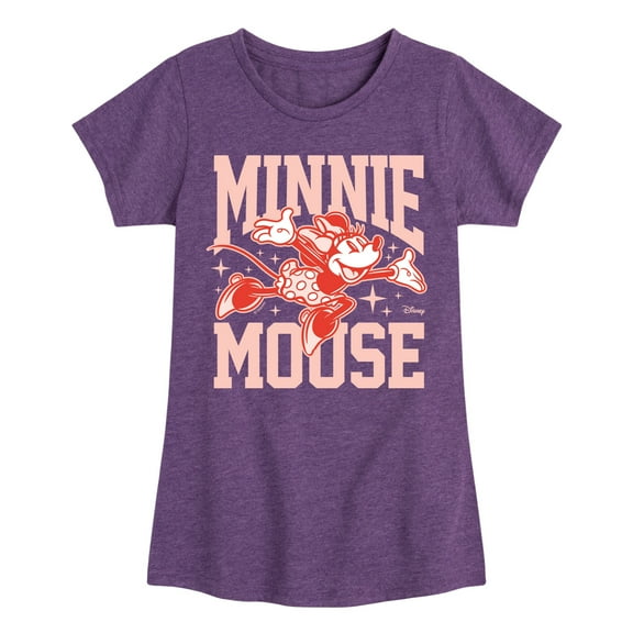 Disney - Minnie Arms Up - Toddler & Youth Girls Short Sleeve Graphic T-Shirt