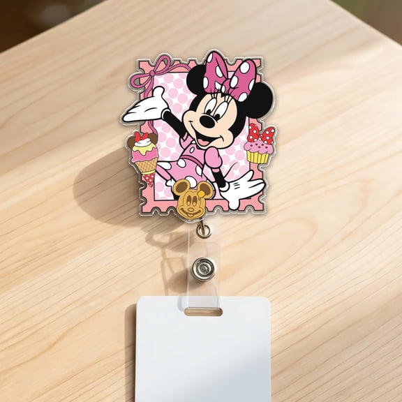 Disney Minnie Badge Reel, Cute Mouse Polaroid Badge Reel, Badge Reel Funny, Nurse Mouse Badge Reel, Medical Badge For Nurse NHPP11-2
