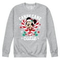 thumbnail image 1 of Disney - Minnie Candy Cane Cutie - Men's Crew Fleece Sweatshirt Sweatshirt, 1 of 5