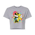 thumbnail image 1 of Disney - Minnie Charm - Juniors Cropped Cotton Blend T-Shirt, 1 of 5