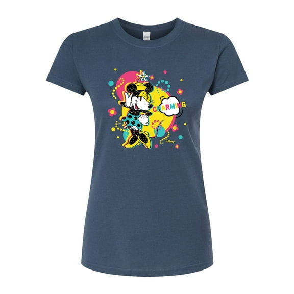 Disney - Minnie Charm - Juniors Fitted Graphic T-Shirt