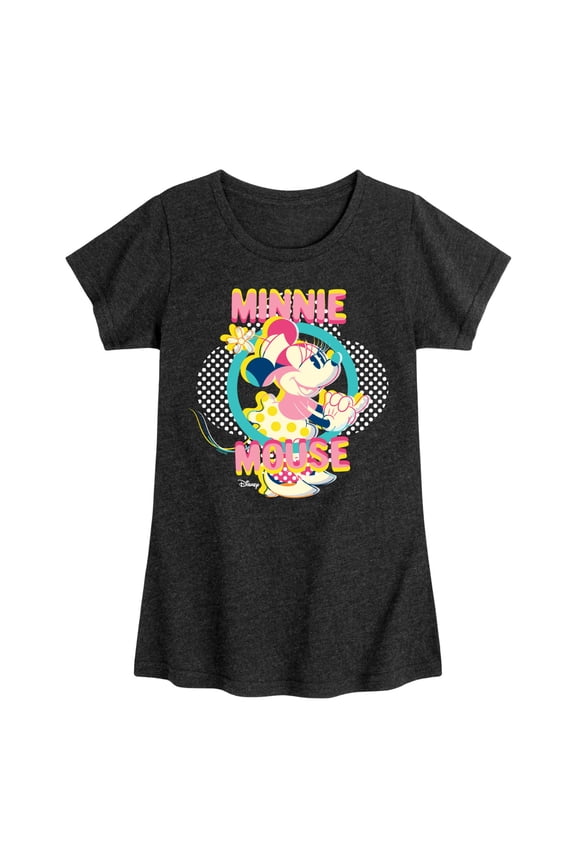 - Minnie Circle Frame - Toddler & Youth Girls Short Sleeve Graphic T-Shirt