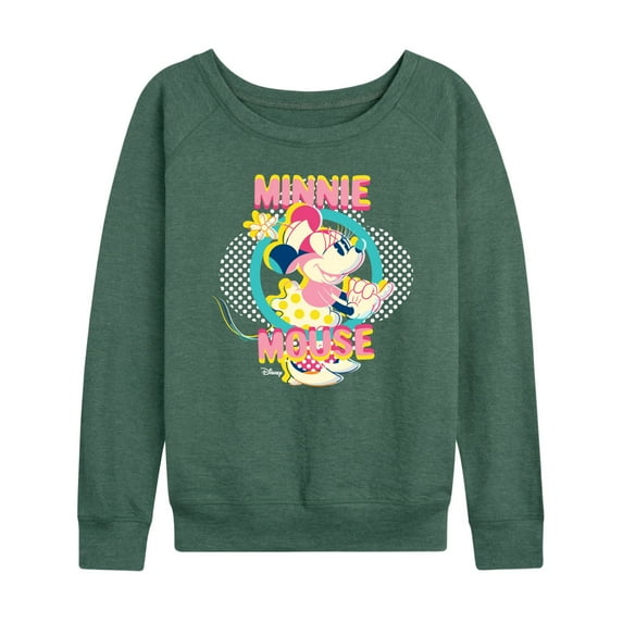 Disney - Minnie Circle Frame - Women's Lightweight French Terry Long Sleeve Shirt