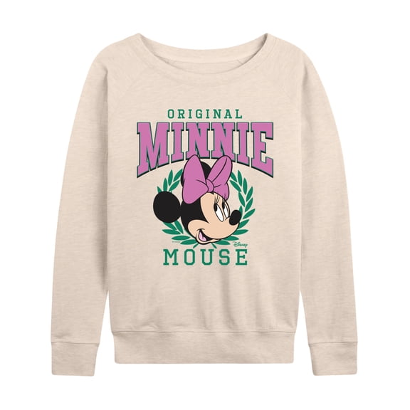 Disney - Minnie Crest - Women's French Terry Long Sleeve Pullover