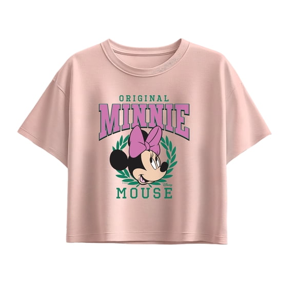 Disney - Minnie Crest - Youth Girls Boxy T-Shirt