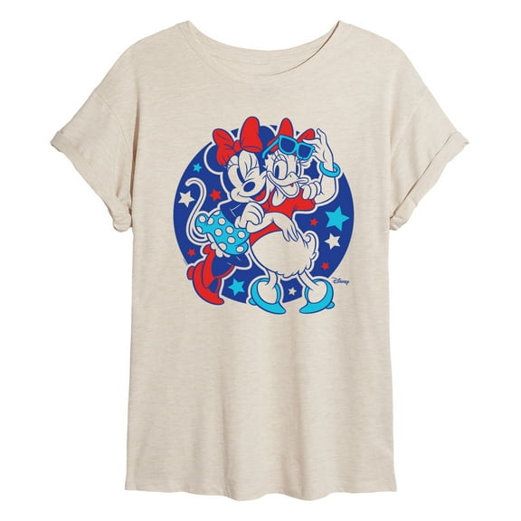 Disney - Minnie Daisy Americana - Juniors Ideal Flowy Muscle T-Shirt