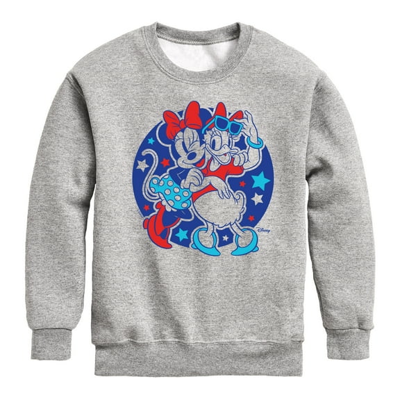 Disney - Minnie Daisy Americana - Toddler & Youth Crewneck Fleece Sweatshirt