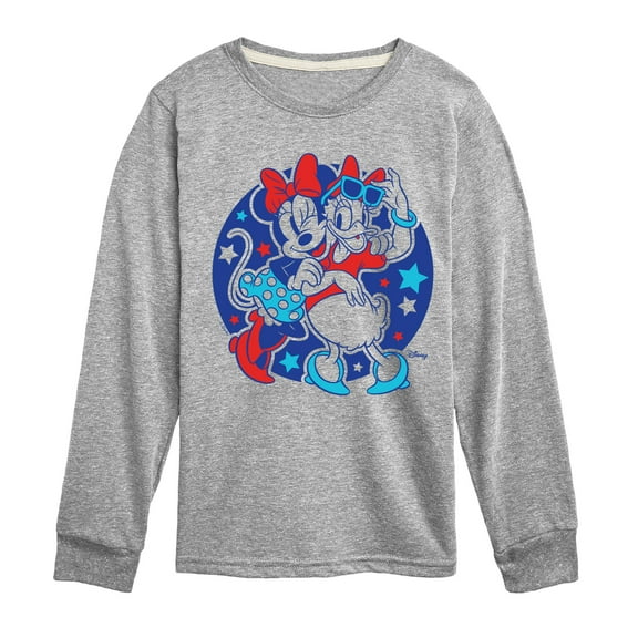 Disney - Minnie Daisy Americana - Toddler & Youth Long Sleeve Graphic T-Shirt