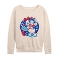 thumbnail image 1 of Disney - Minnie Daisy Americana - Women's Lightweight French Terry Long Sleeve Shirt, 1 of 5